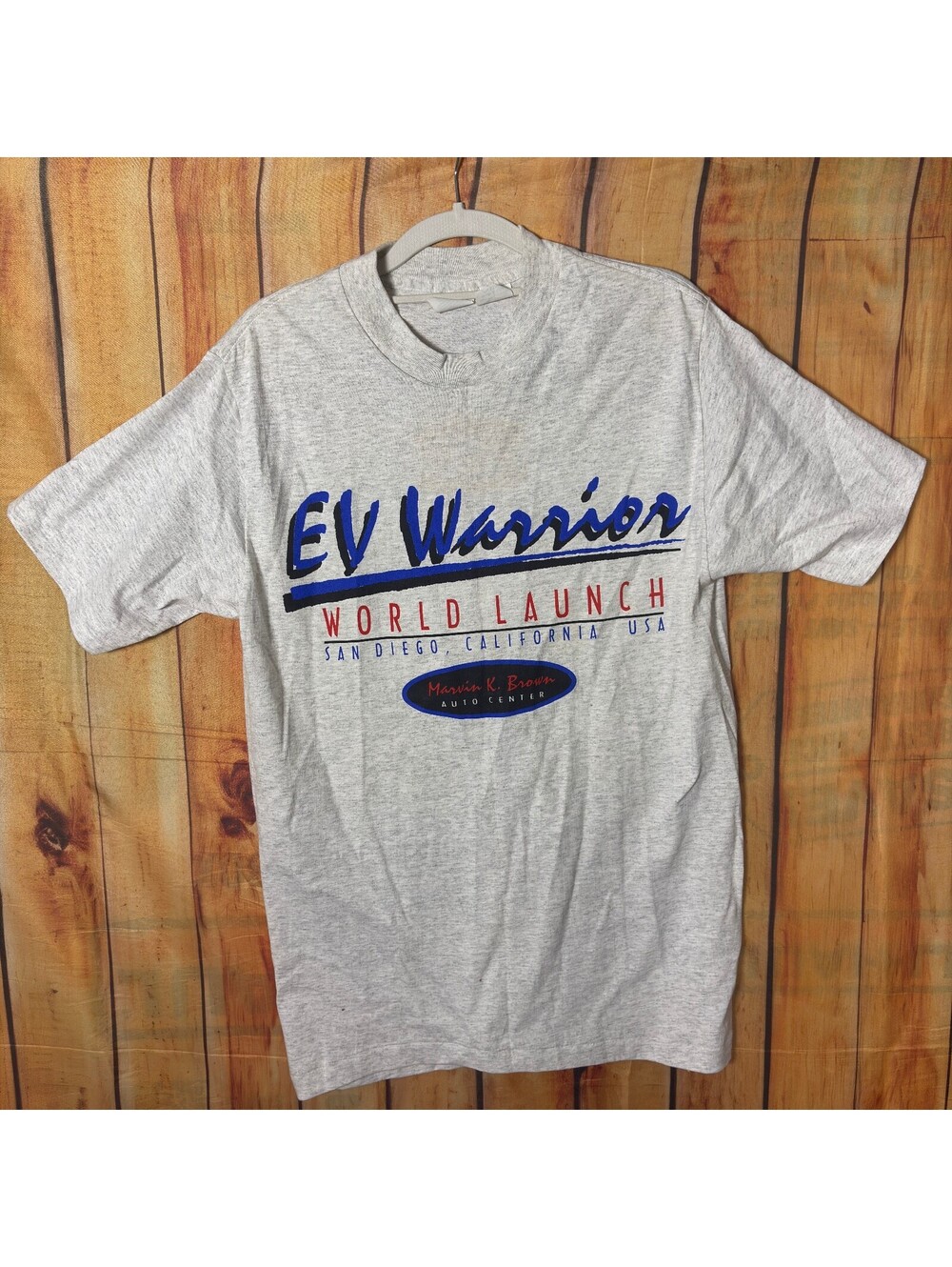 EV Warrior World Launch Gray Graphic T Shirt